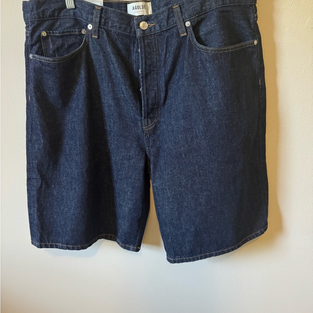 Agolde Blue Risha Short - Picture 2 of 7